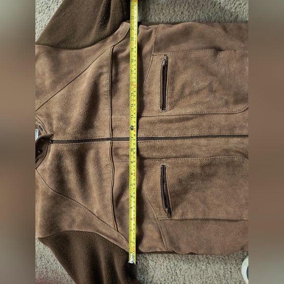 Repage Suede Leather and Knit Sweater Jacket 1980's RN 39209 Size XL - Picture 11 of 11